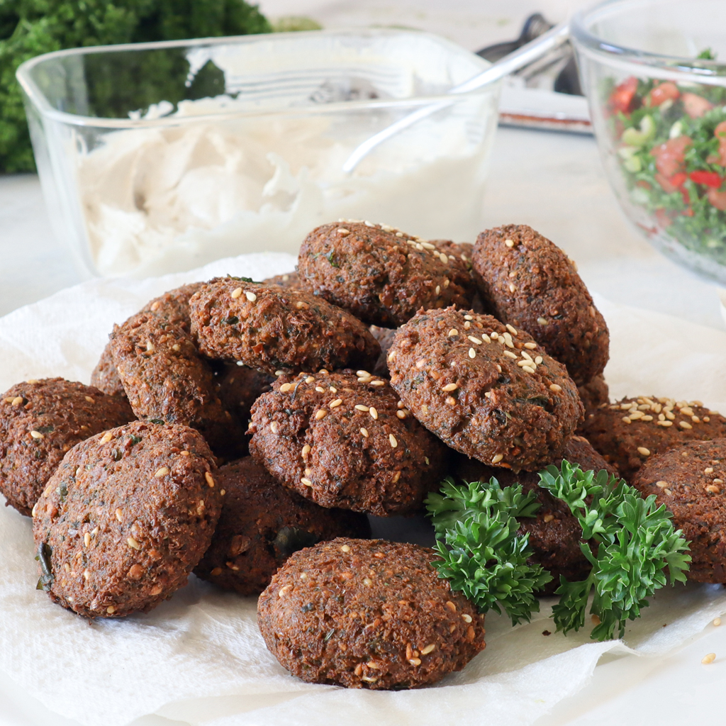 Made from scratch blender falafel