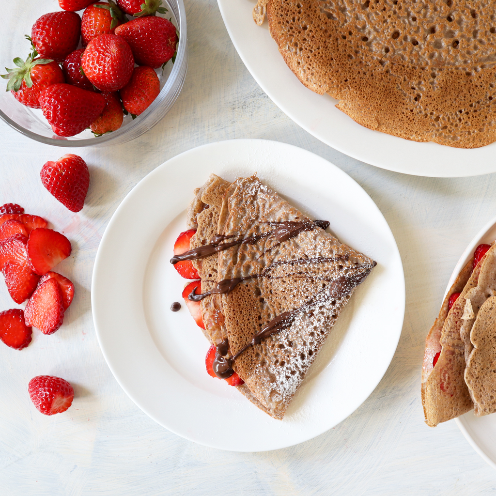 Vegan & gluten free buckwheat crepes