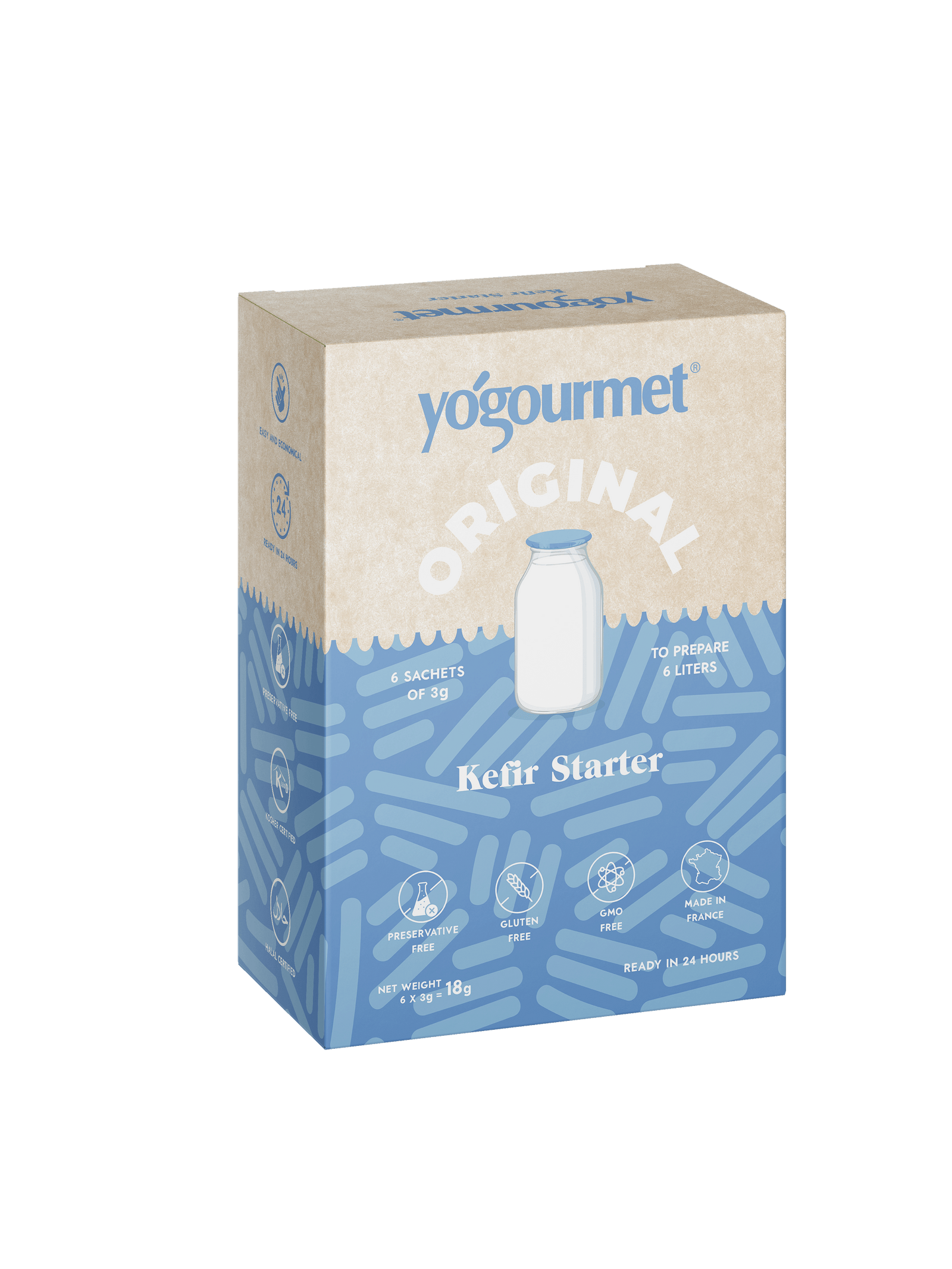 Yogourmet Kefir Starter | Three Pack | 18 x 3g Sachets