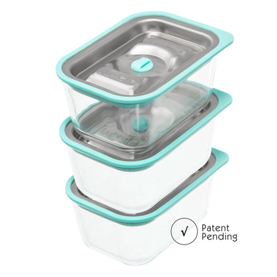 LUVELE FRESH VACUUM CONTAINER SET | THREE PIECE SET 450ML