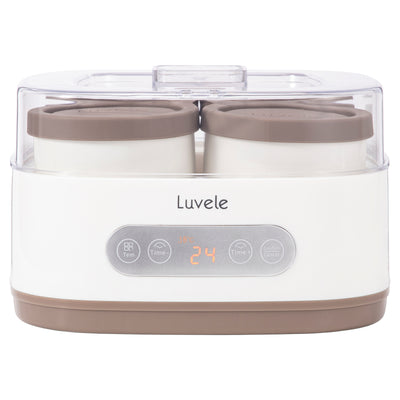 PRE-ORDER Luvele Pure Yoghurt Maker | 4x 400ml Ceramic Jars SCD & GAPS DIET | Total Capacity 1.5L PRE-ORDER