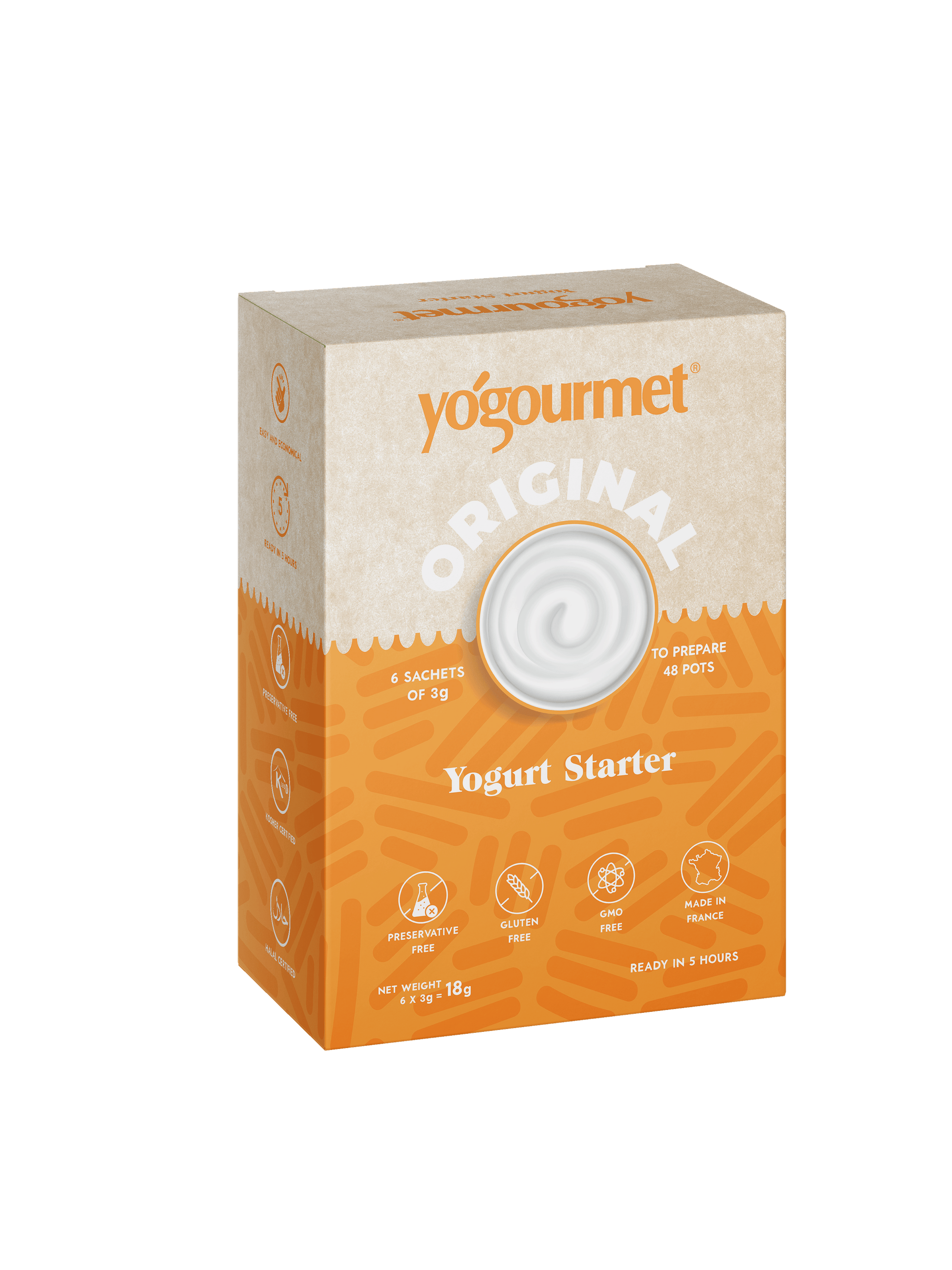 Yogourmet Traditional Yoghurt Starter SCD Friendly | Three Pack | 18 x 3g Sachets