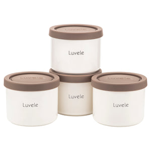 Luvele Pure Yoghurt Maker | 4x 400ml Ceramic Jars SCD & GAPS DIET | Total Capacity 1.5L