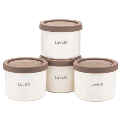 Luvele Pure Yoghurt Maker | 4x 400ml Ceramic Jars SCD & GAPS DIET | Total Capacity 1.5L